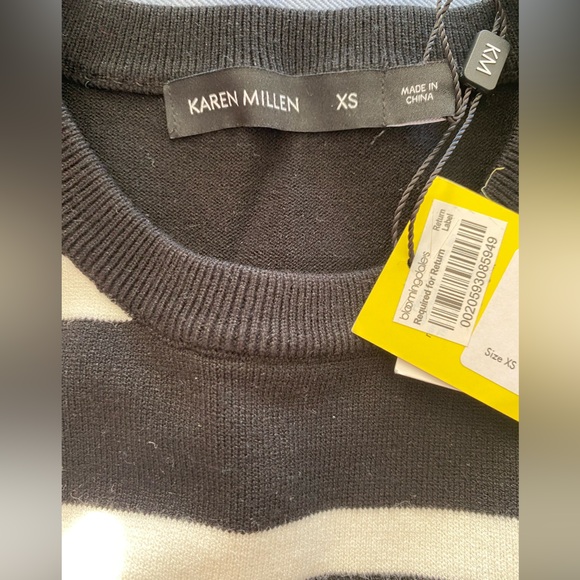 NWT Karen Millen Striped Bodycon Dress -Size XS - Picture 11 of 11